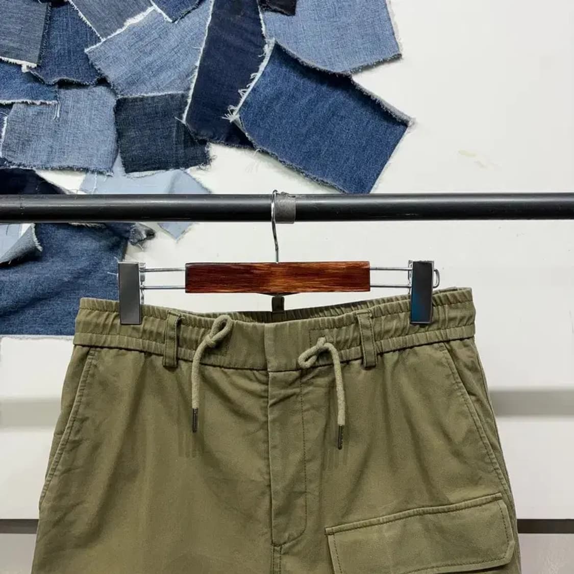 (29~30인치) 타임 한섬 캐주얼 밴딩 포켓 8부 바지 팬츠 상품이미지2