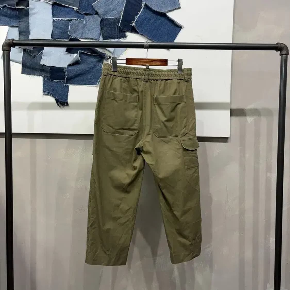 (29~30인치) 타임 한섬 캐주얼 밴딩 포켓 8부 바지 팬츠 상품이미지3