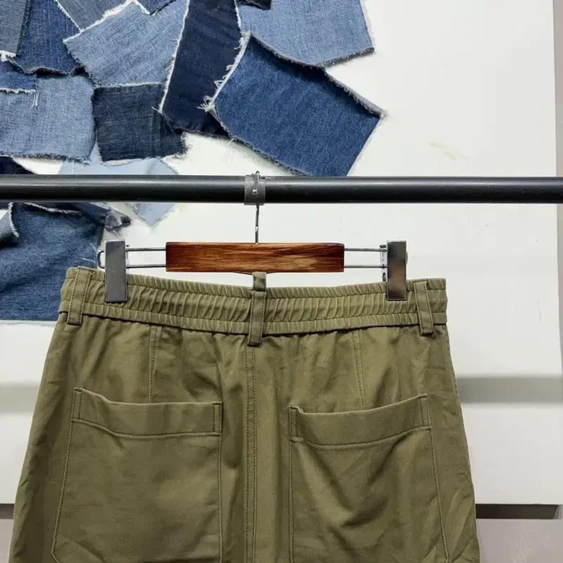 (29~30인치) 타임 한섬 캐주얼 밴딩 포켓 8부 바지 팬츠 상품이미지4