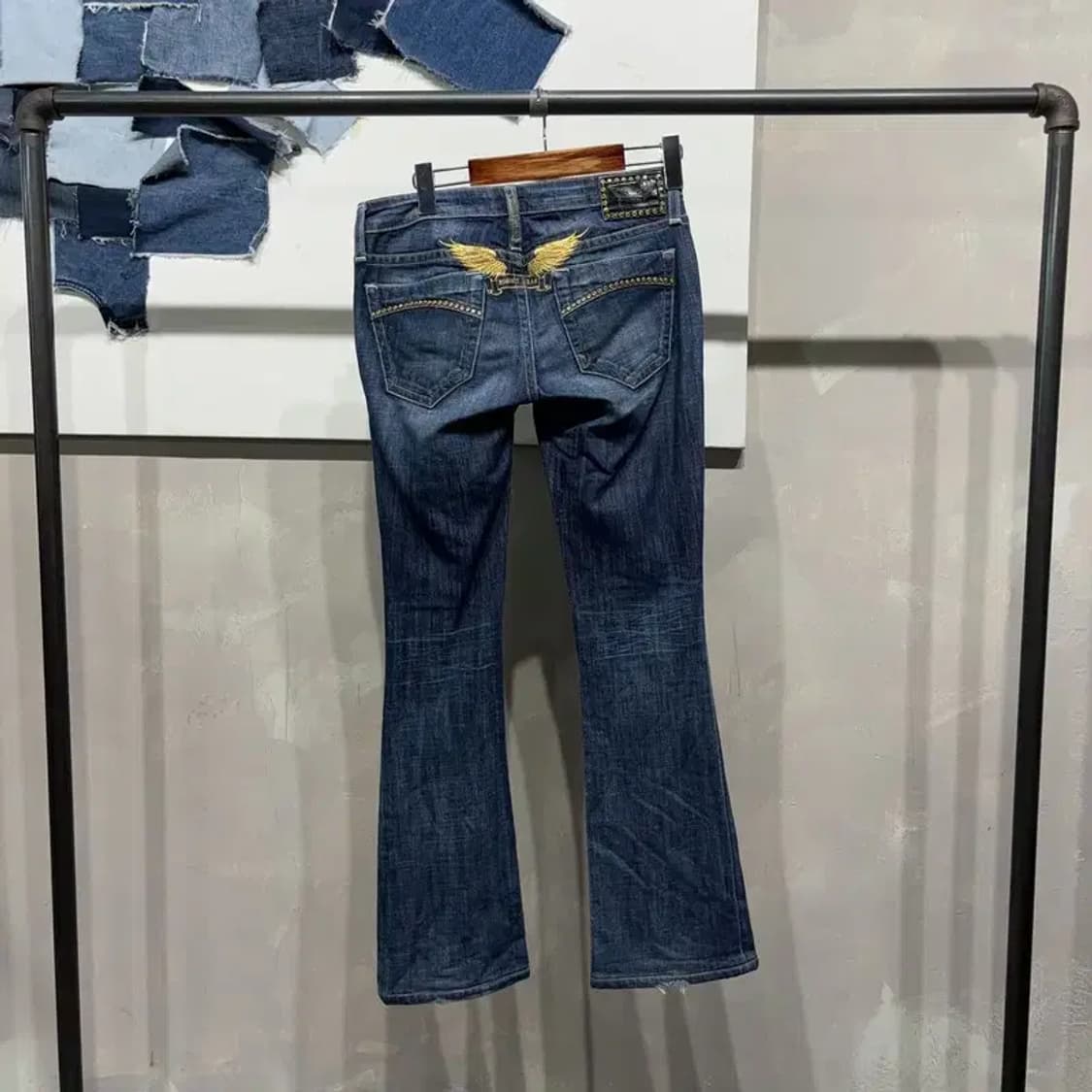 (26인치) 로빈슨진 여성 Y2K 빈티지 진청바지 데님팬츠 상품이미지3