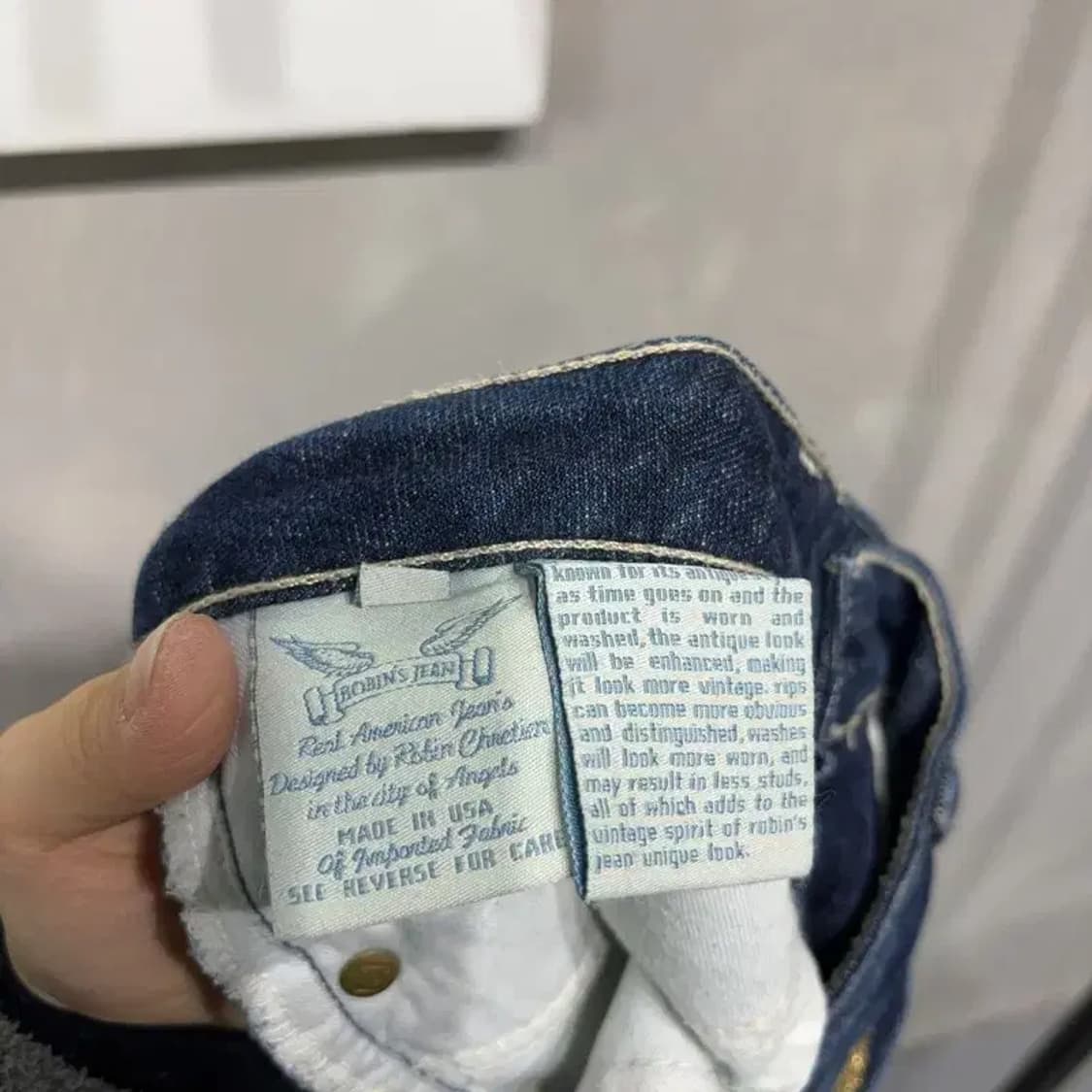 (26인치) 로빈슨진 여성 Y2K 빈티지 진청바지 데님팬츠 상품이미지5