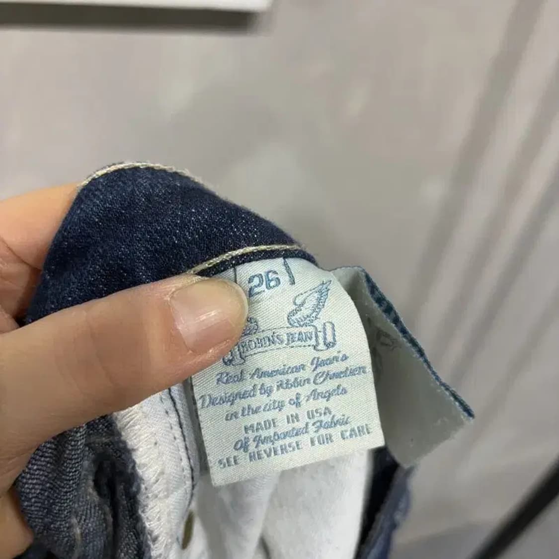 (26인치) 로빈슨진 여성 Y2K 빈티지 진청바지 데님팬츠 상품이미지6