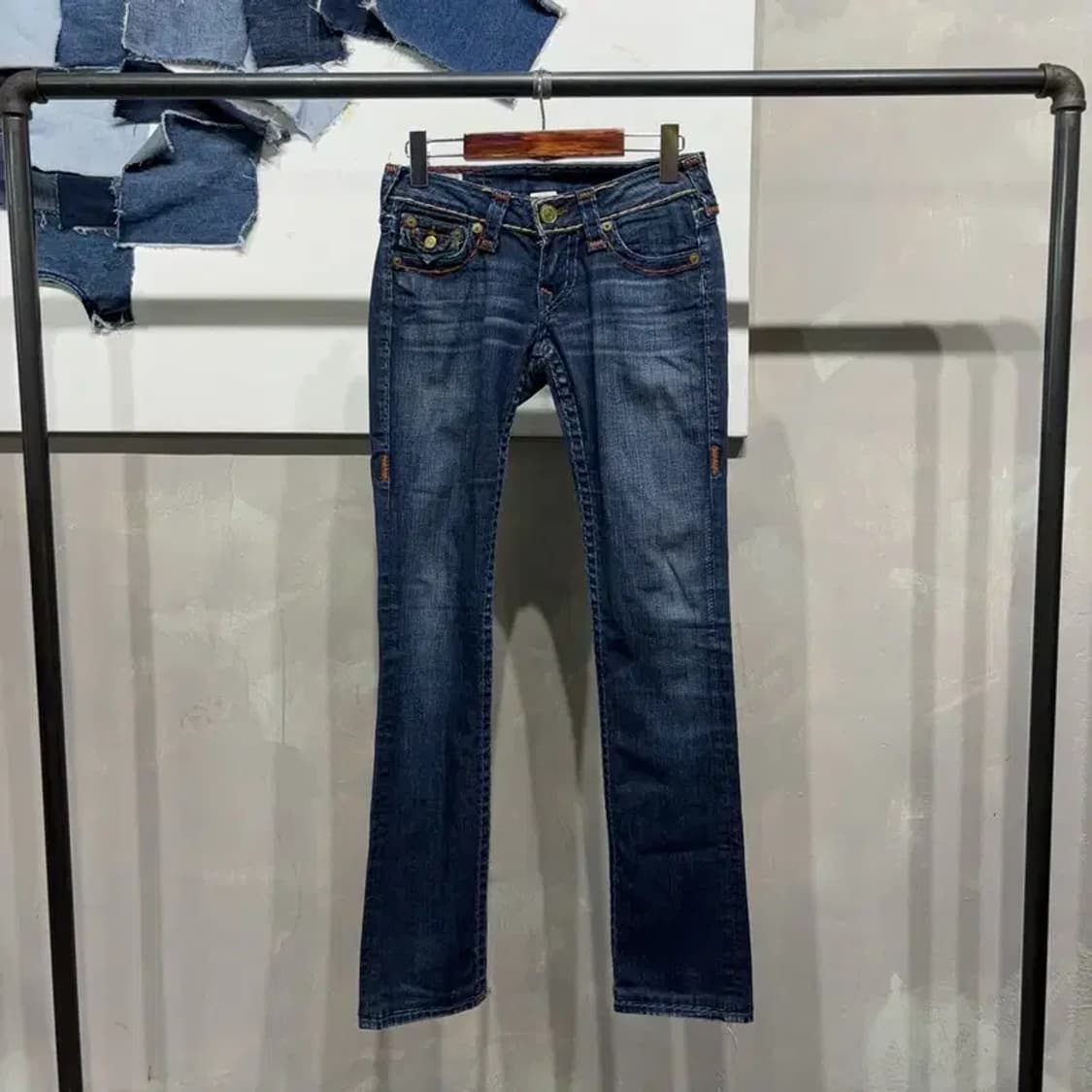 (24인치) 트루릴리젼 여성 빌리슈퍼티 스판 진청바지 데님팬츠 상품이미지1