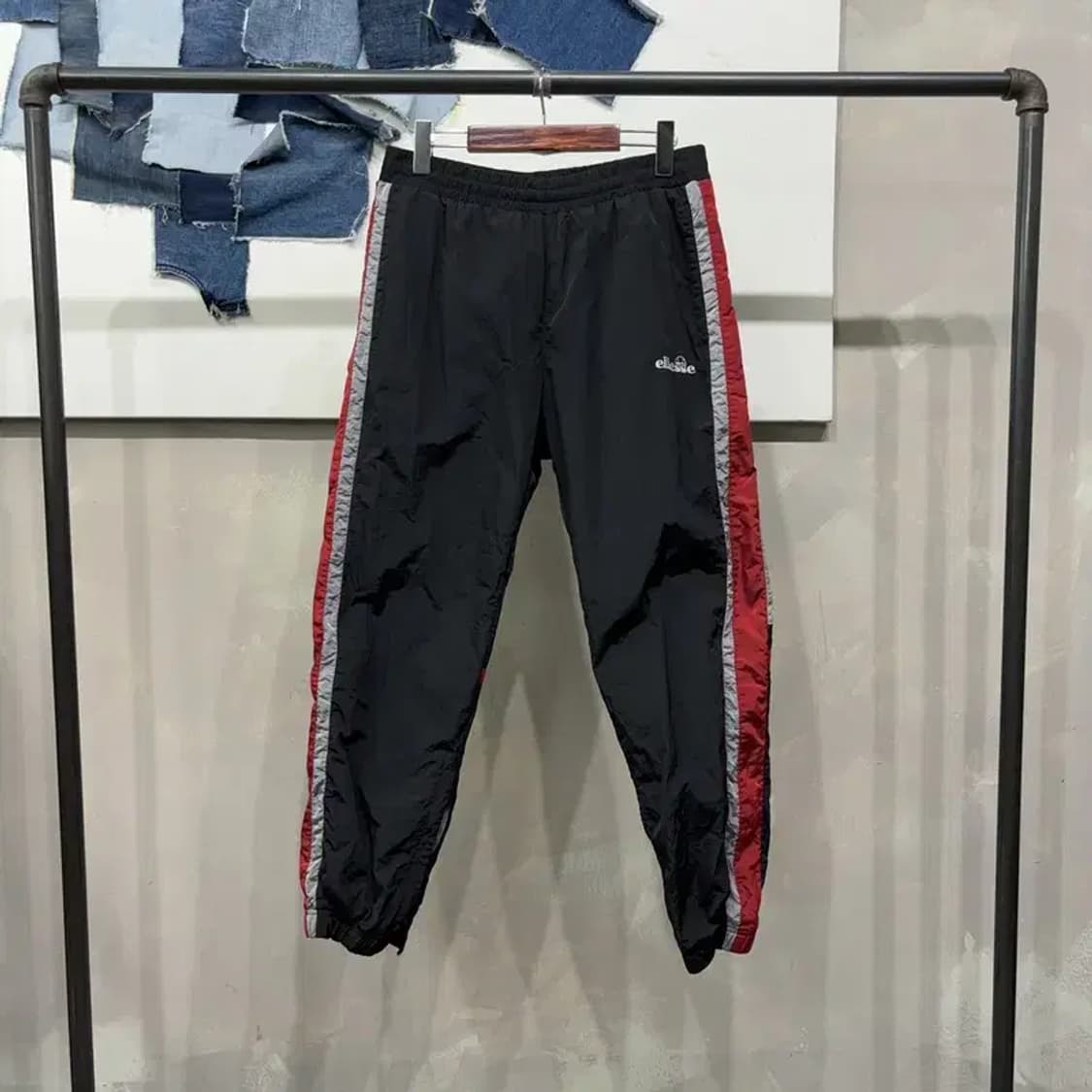 (28~30인치) 엘레쎄 캐주얼 사이드라인 밴딩 조거팬츠 운동바지 상품이미지1