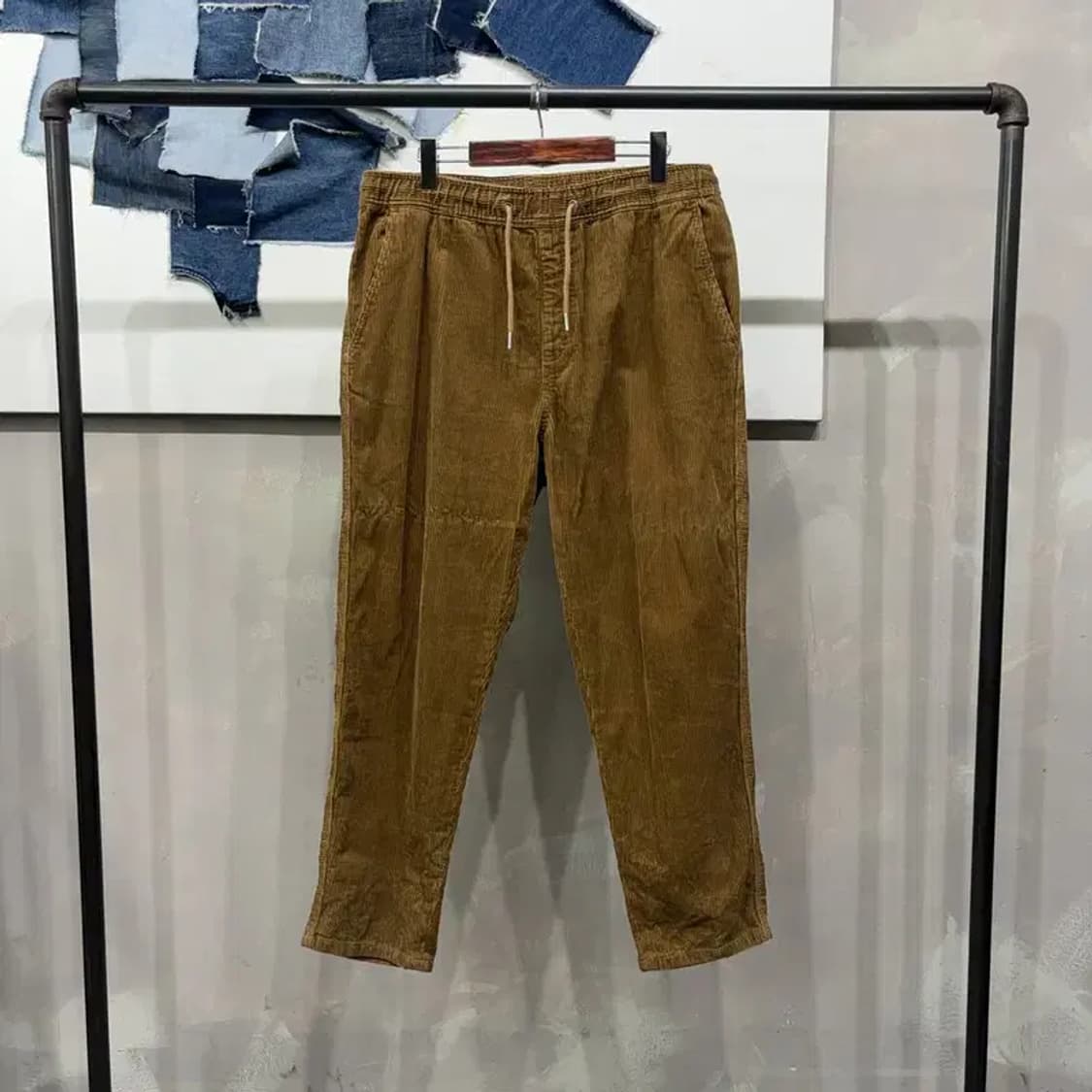 (34~35인치) 에잇세컨즈 캐주얼 코듀로이 골덴 밴딩 팬츠 바지 상품이미지1