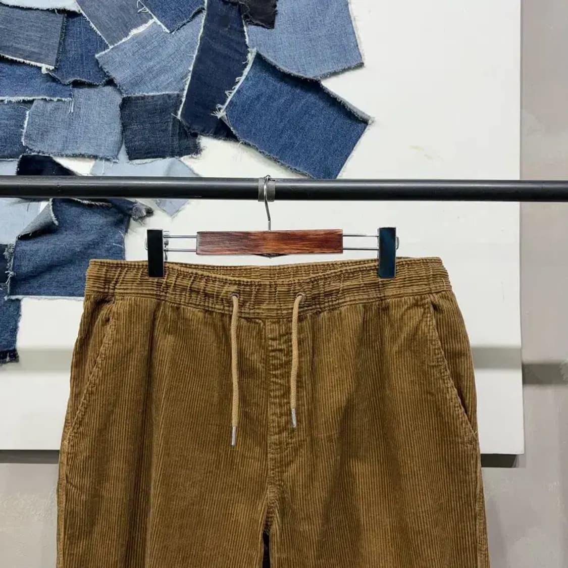 (34~35인치) 에잇세컨즈 캐주얼 코듀로이 골덴 밴딩 팬츠 바지 상품이미지2