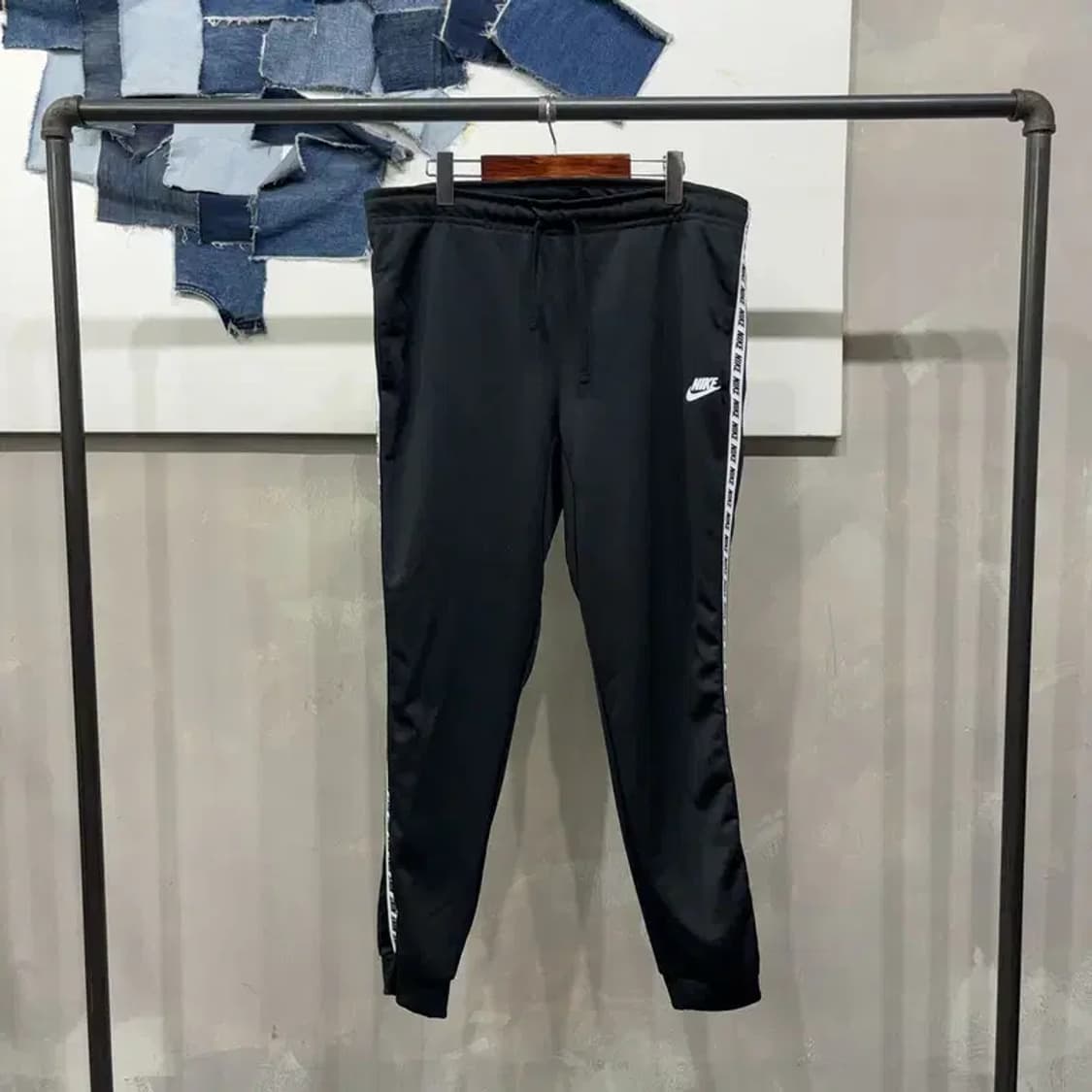 (빅사이즈) 나이키 캐주얼 사이드라인 밴딩 조거팬츠 운동바지 상품이미지1
