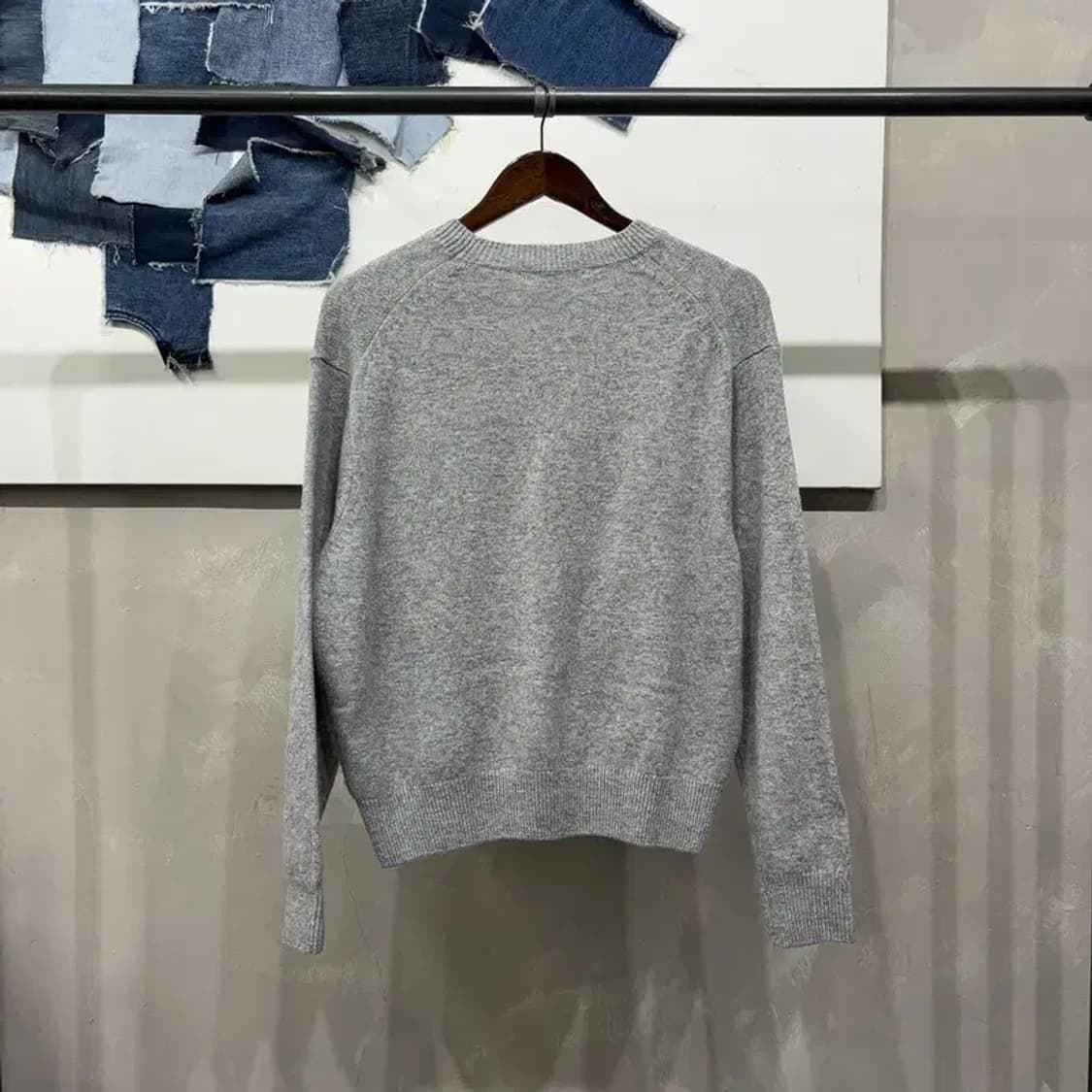 (100) 유니클로 여성 캐주얼 베이직 울 라운드 니트 상품이미지4