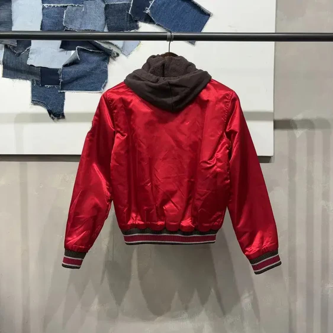 (90) MLB 여성 아스트로스 캐주얼 패딩 야구잠바 바시티 자켓 상품이미지4