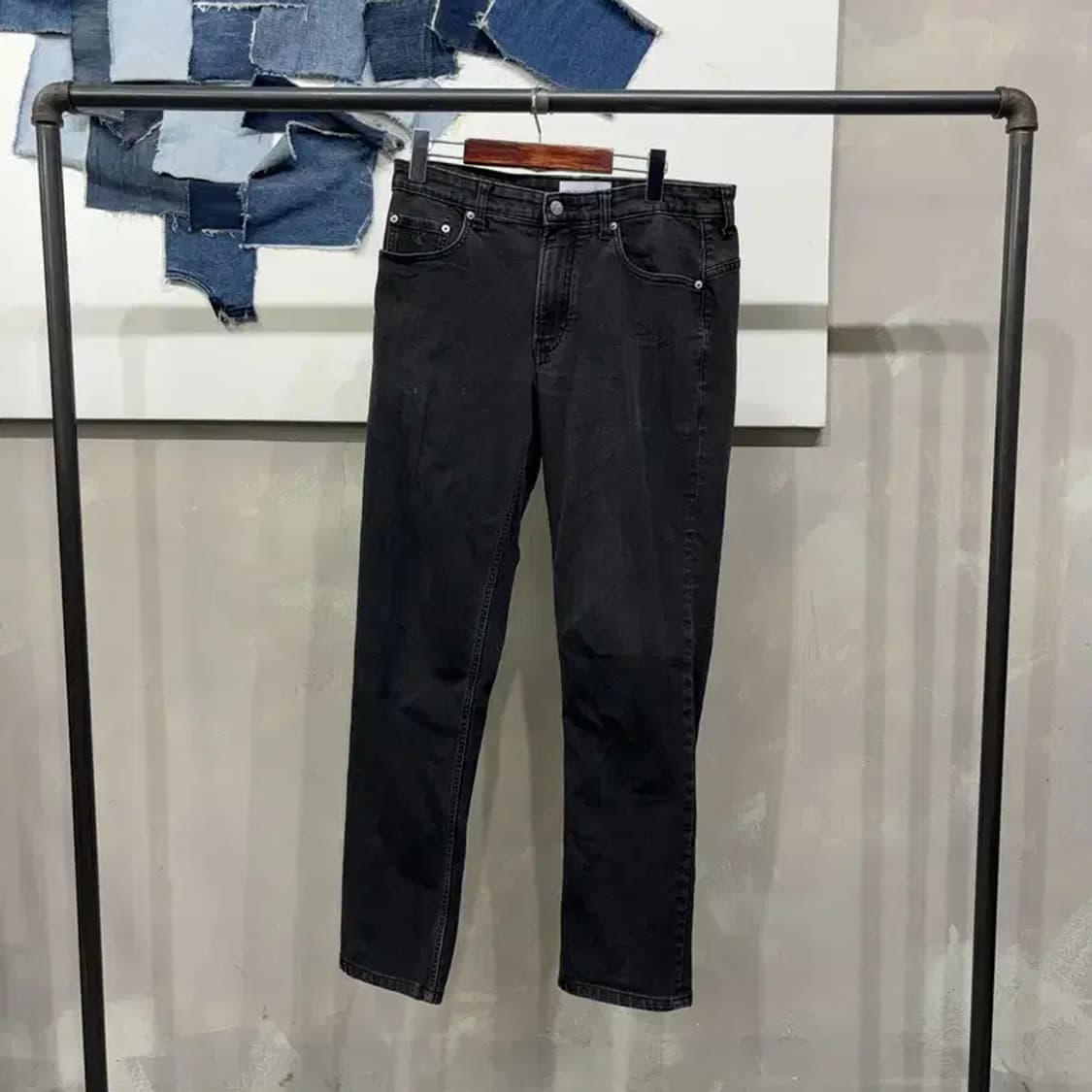 (31인치) 캘빈클라인 CK 캐주얼 스판 흑청바지 데님팬츠 상품이미지1