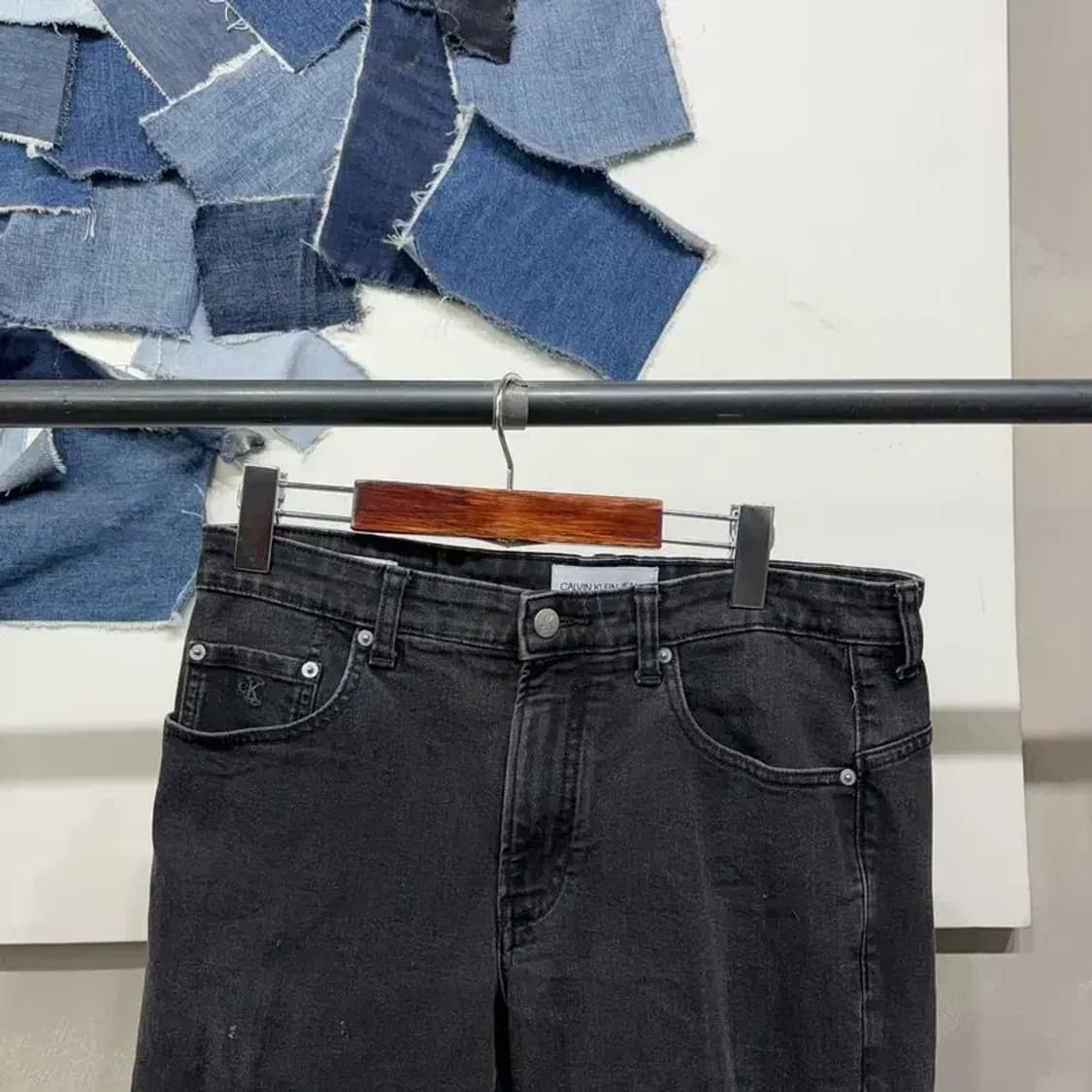 (31인치) 캘빈클라인 CK 캐주얼 스판 흑청바지 데님팬츠 상품이미지2