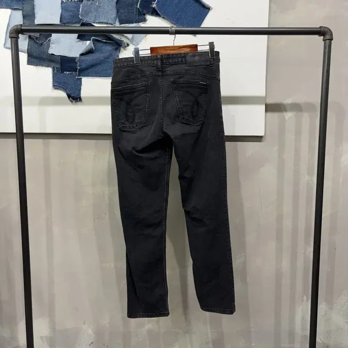 (31인치) 캘빈클라인 CK 캐주얼 스판 흑청바지 데님팬츠 상품이미지3