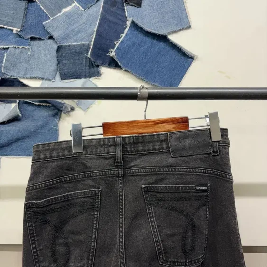 (31인치) 캘빈클라인 CK 캐주얼 스판 흑청바지 데님팬츠 상품이미지4