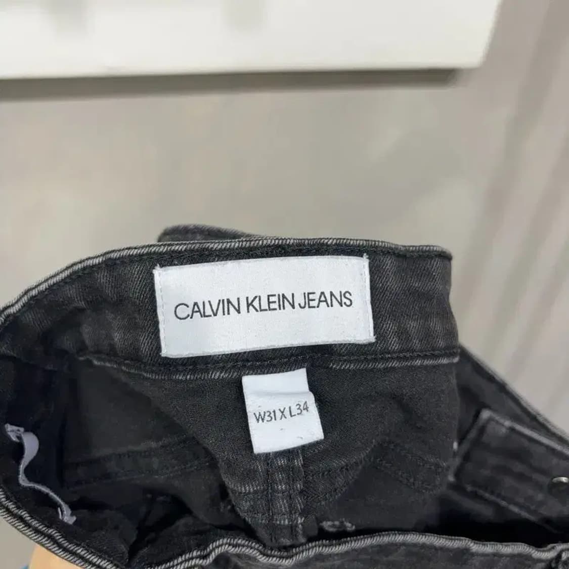(31인치) 캘빈클라인 CK 캐주얼 스판 흑청바지 데님팬츠 상품이미지5