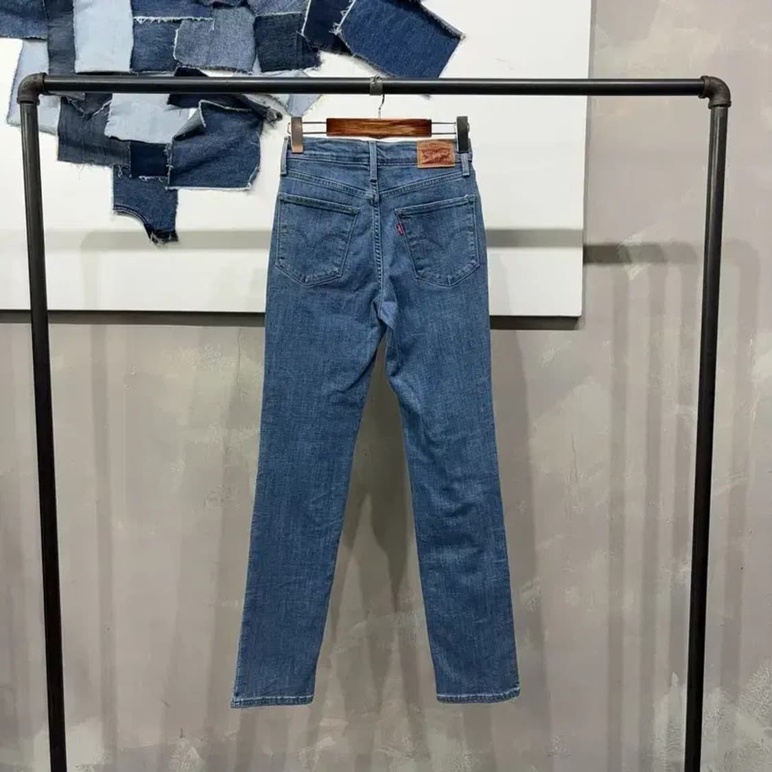 (25인치) 리바이스 724 여성 하이라이즈 스판 청바지 데님팬츠 상품이미지3