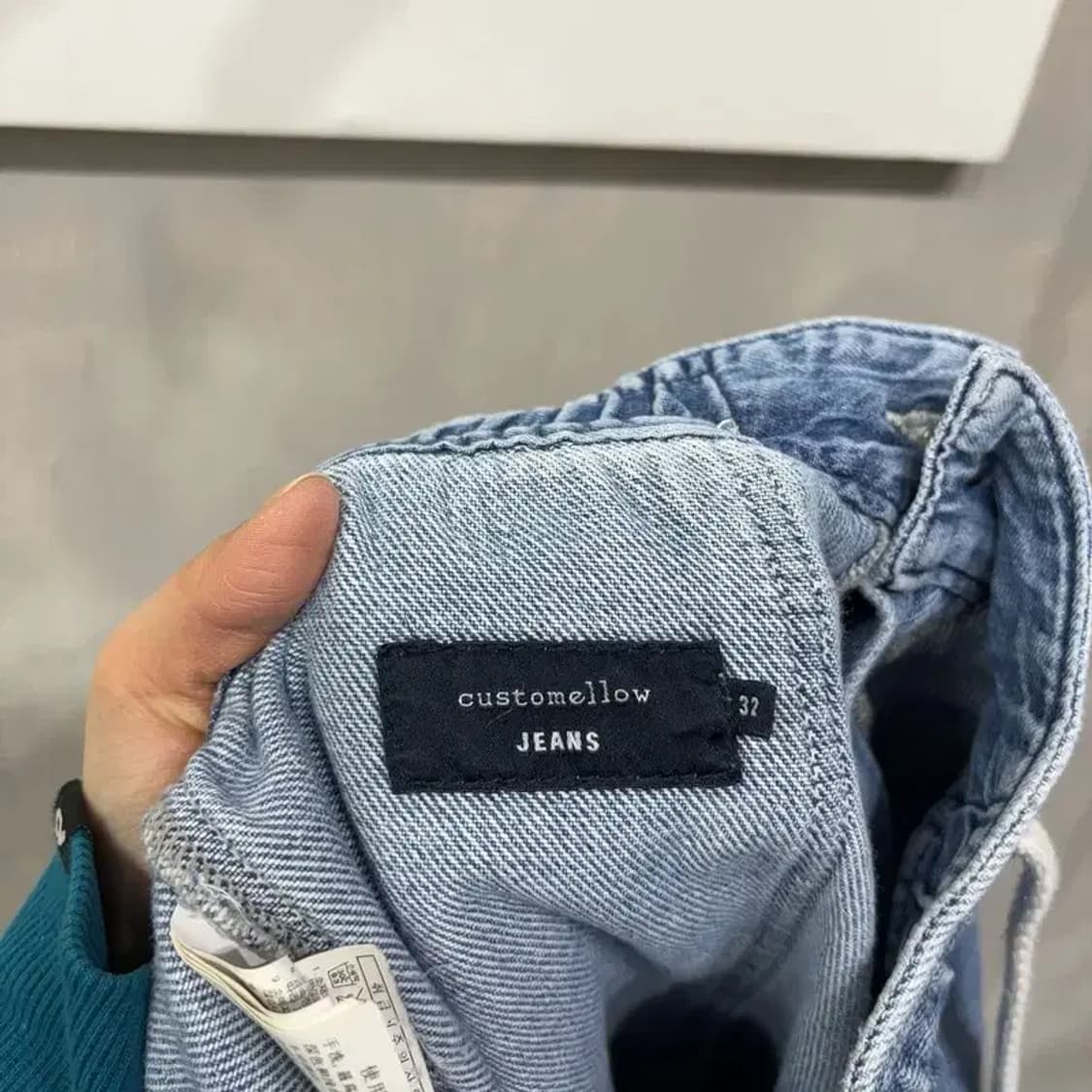 (28~30인치) 커스텀멜로우 여성 캐주얼 밴딩 청바지 데님팬츠 상품이미지5