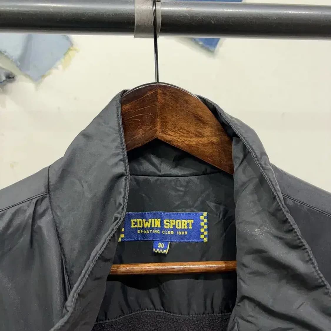 (90) 에드윈 캐주얼 기모 후리스 바람막이 자켓 상품이미지2