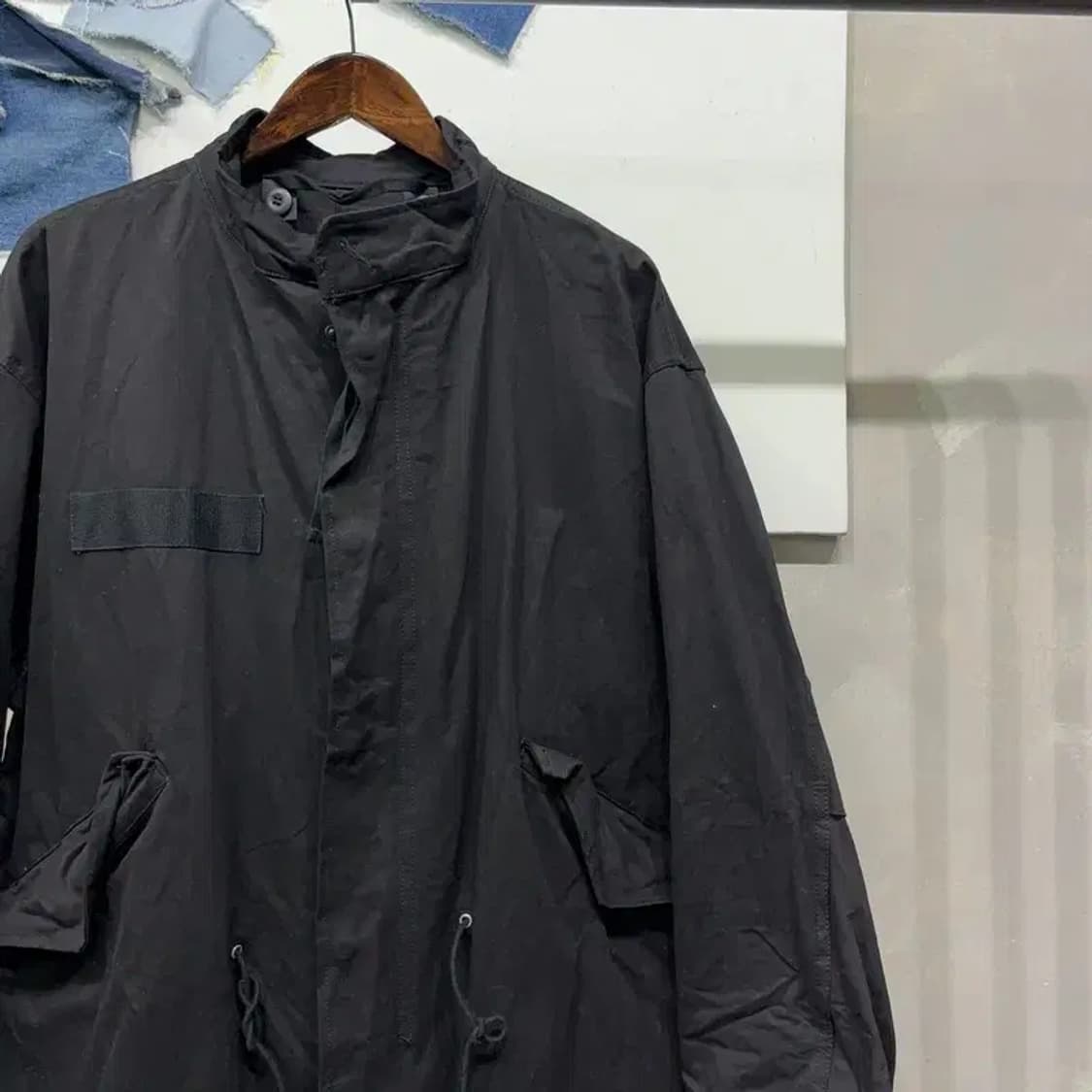 (90) 라퍼지스토어 캐주얼 피쉬테일 개파카 롱 야상 자켓 상품이미지3
