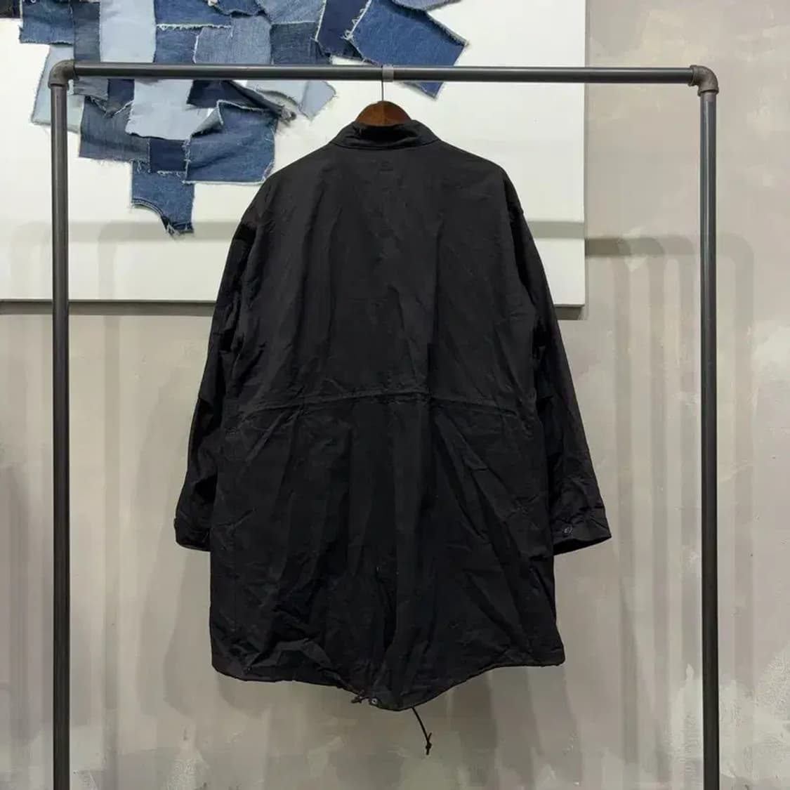 (90) 라퍼지스토어 캐주얼 피쉬테일 개파카 롱 야상 자켓 상품이미지4