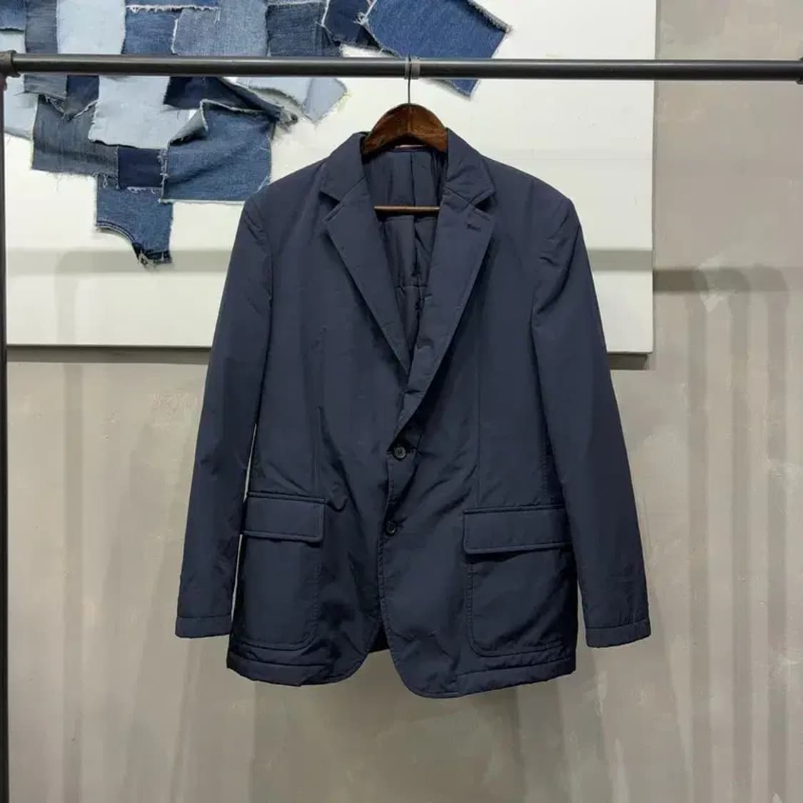 (100) 인디안 캐주얼 싱글 패디드 바람막이 블레이저 자켓 상품이미지1