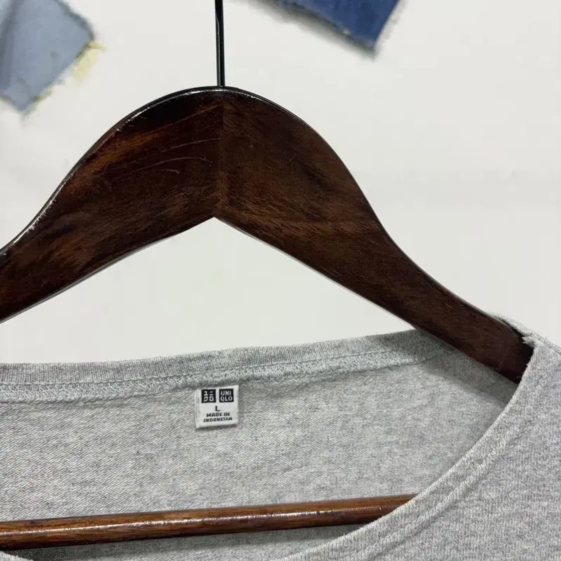 (100) 유니클로 캐주얼 스트라이프 라운드 긴팔 티 상품이미지2