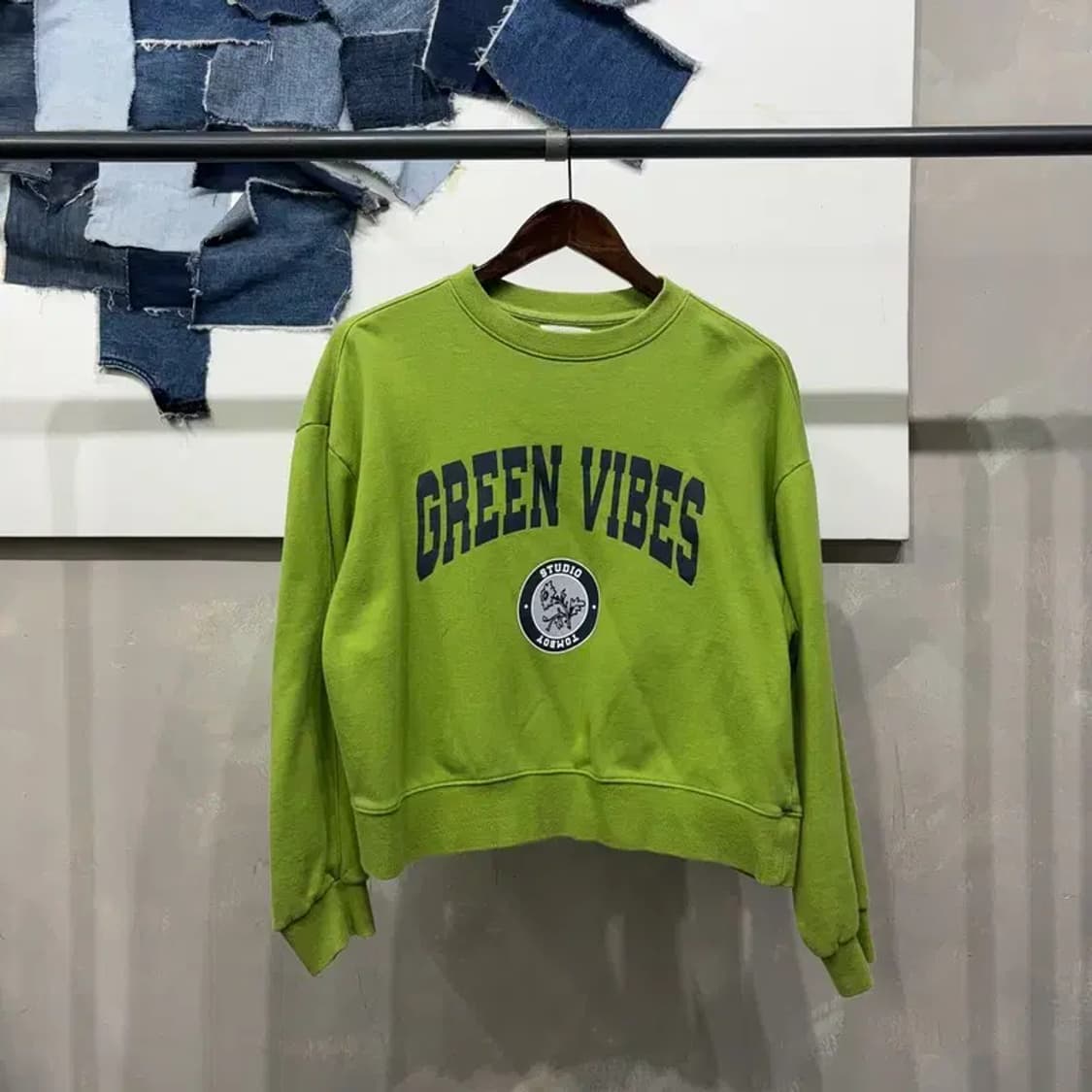 (F) 스튜디오톰보이 여성 캐주얼 프린팅 맨투맨 긴팔 티 상품이미지1