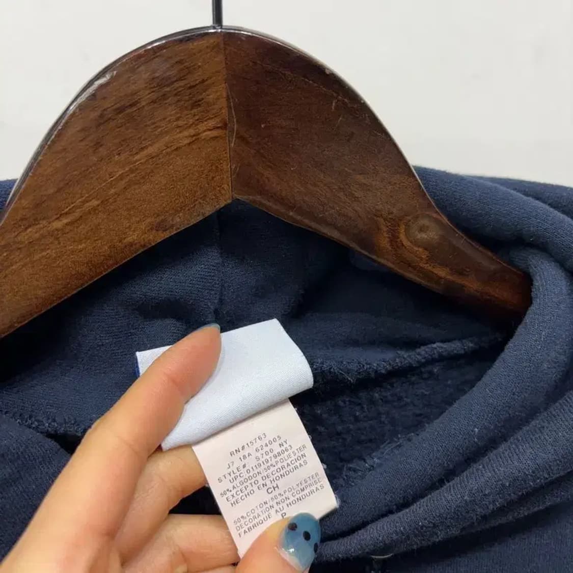 (90) 챔피온 스트릿 캐주얼 기모 네이비 후드티 상품이미지5