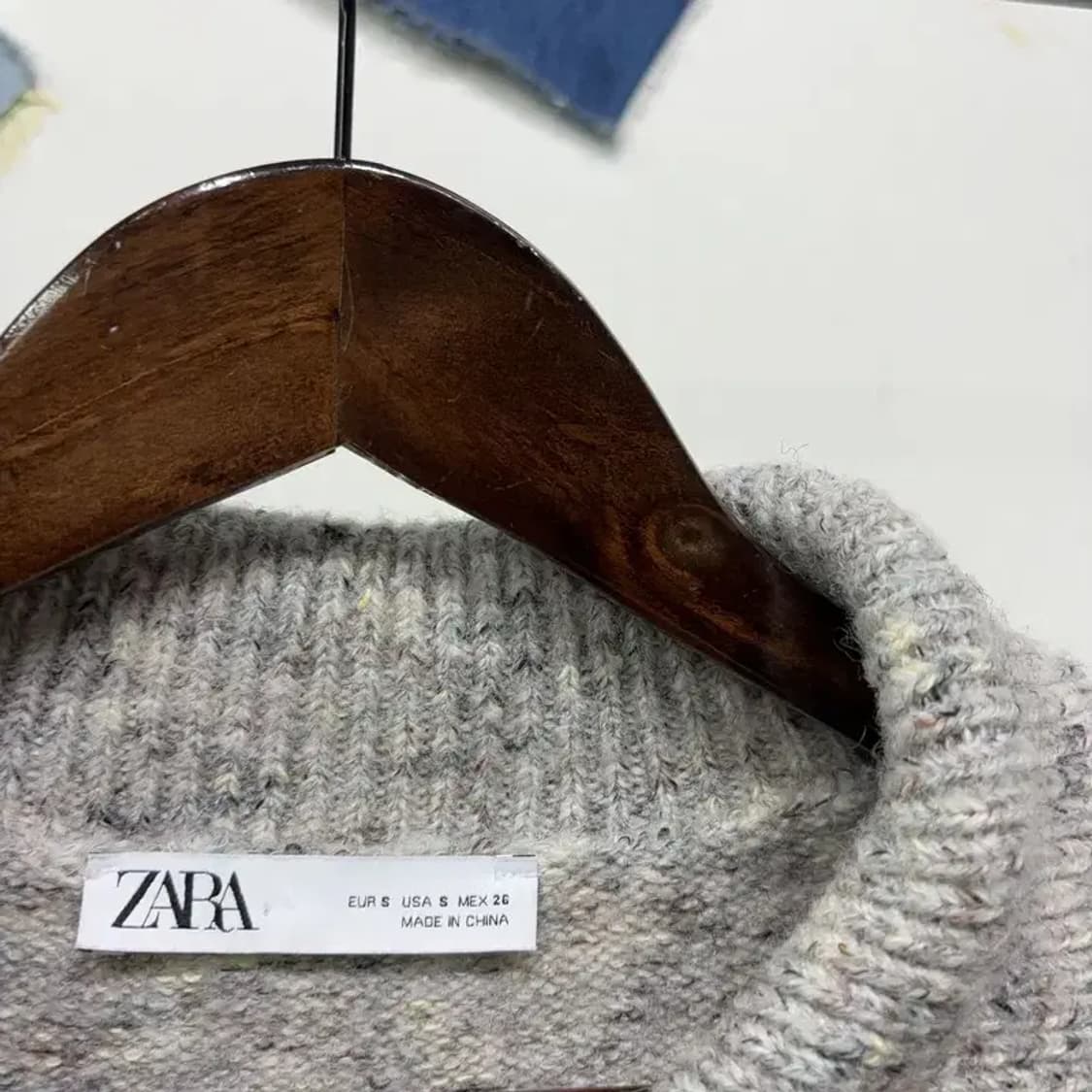 (85) 자라 ZARA 여성 캐주얼 울 카라 크롭 니트 가디건 상품이미지2