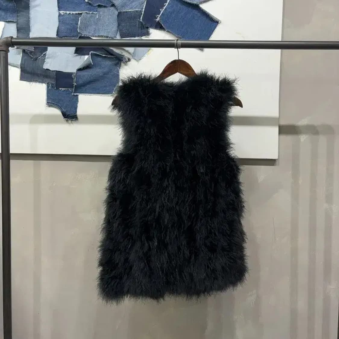 (85) 주크 여성 캐주얼 타조털 퍼 조끼 자켓 상품이미지4