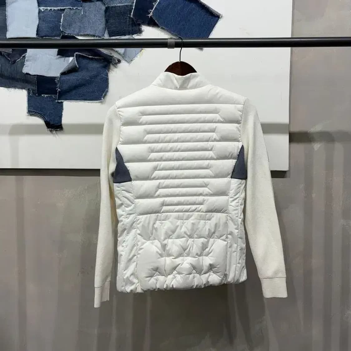 (90) 아디다스 여성 캐주얼 구스다운 거위털 니트 패딩 자켓 상품이미지4