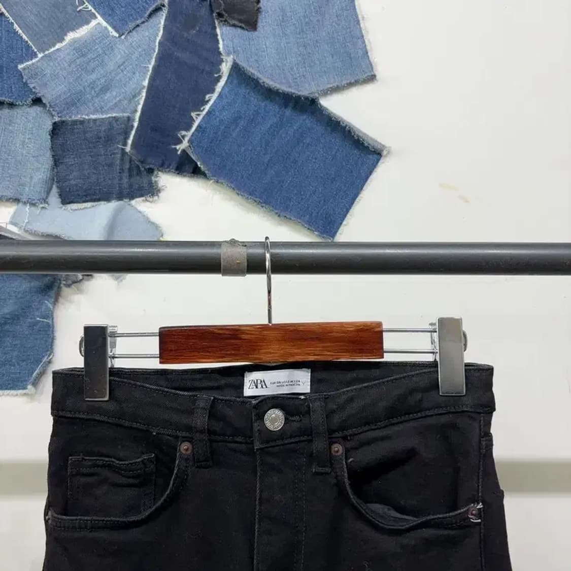 (24인치) 자라 ZARA 여성 캐주얼 스판 블랙진 흑청바지 상품이미지2