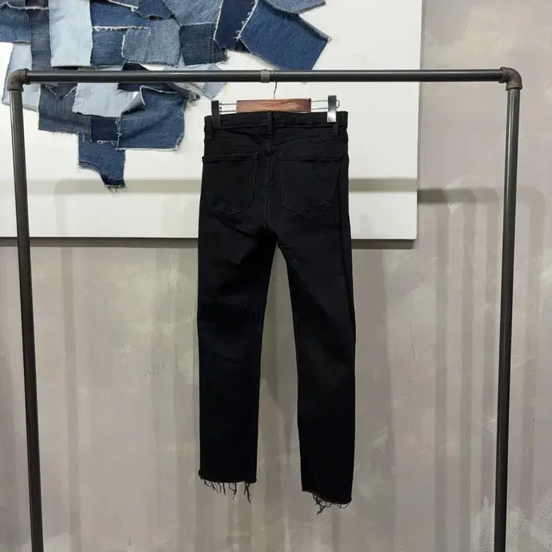 (24인치) 자라 ZARA 여성 캐주얼 스판 블랙진 흑청바지 상품이미지3