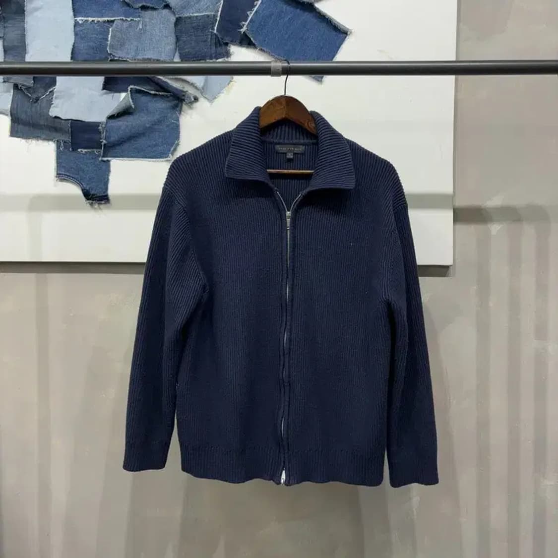 (105) 스파오 캐주얼 클래식 투웨이 니트집업 자켓 상품이미지1