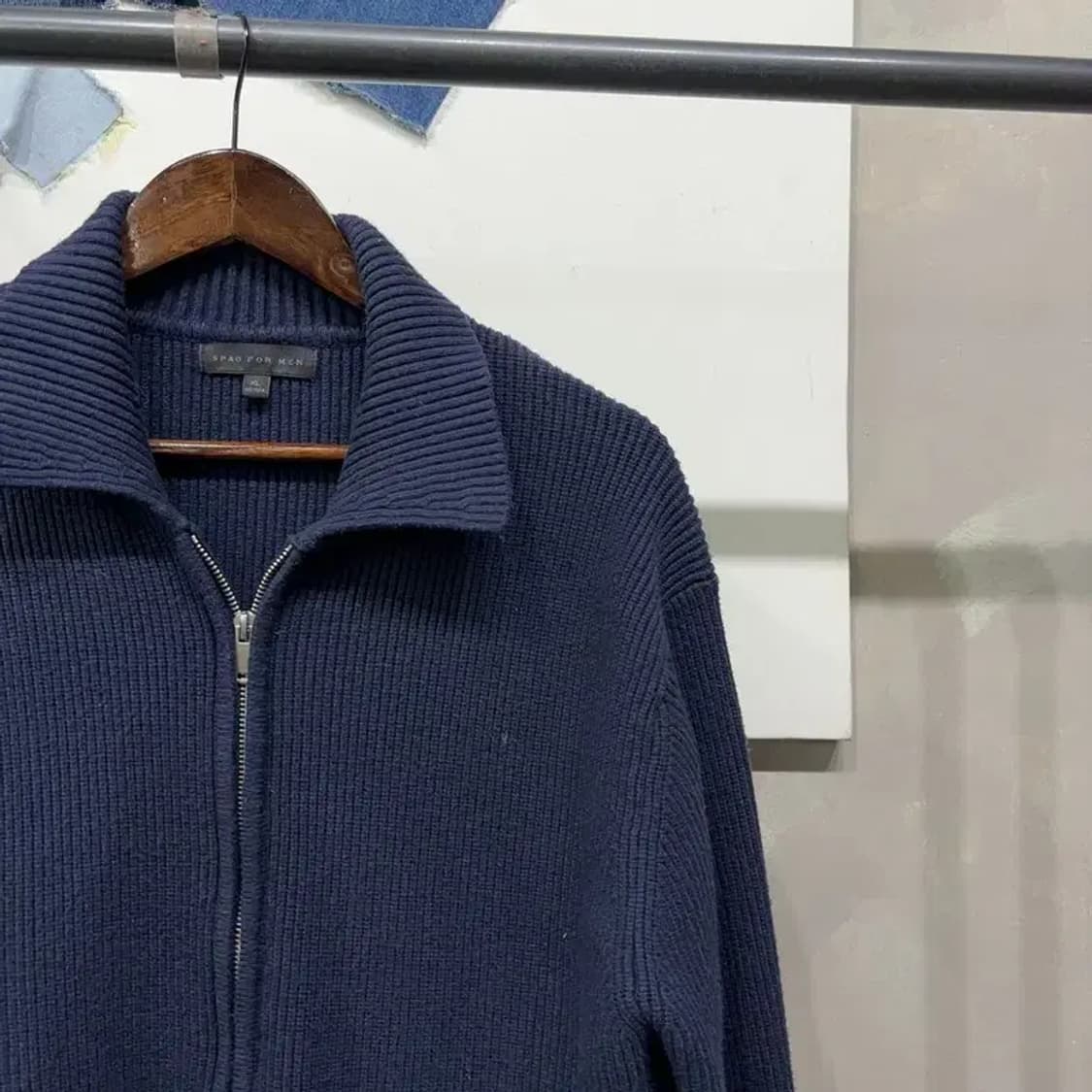 (105) 스파오 캐주얼 클래식 투웨이 니트집업 자켓 상품이미지3