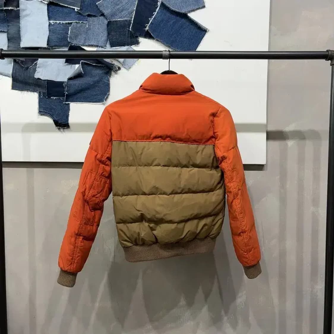 (90) 지프 여성 덕다운 오리털 배색 패딩 점퍼 상품이미지4