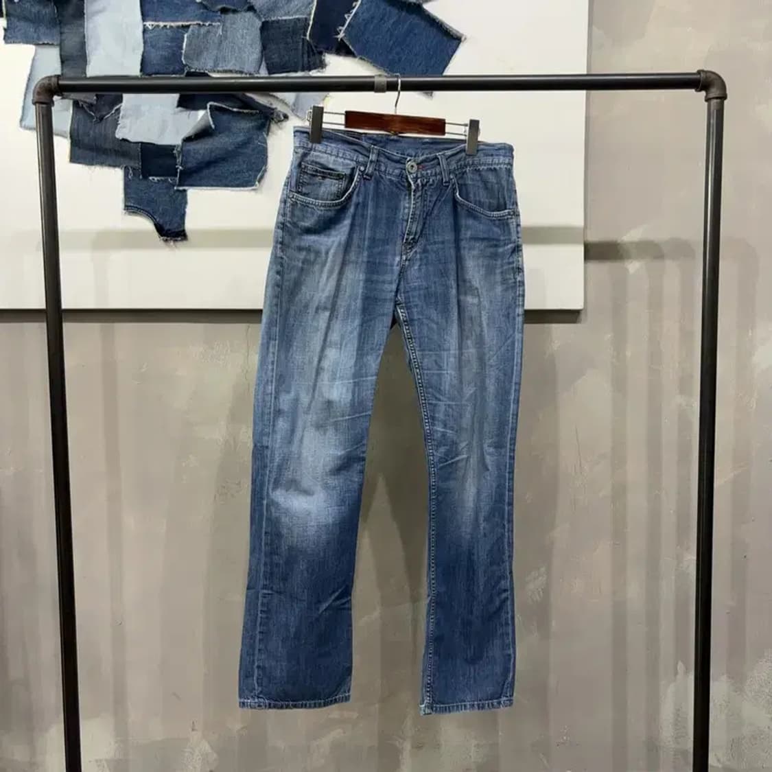 (32인치) 타미힐피거 캐주얼 워싱 진청바지 데님팬츠 상품이미지1