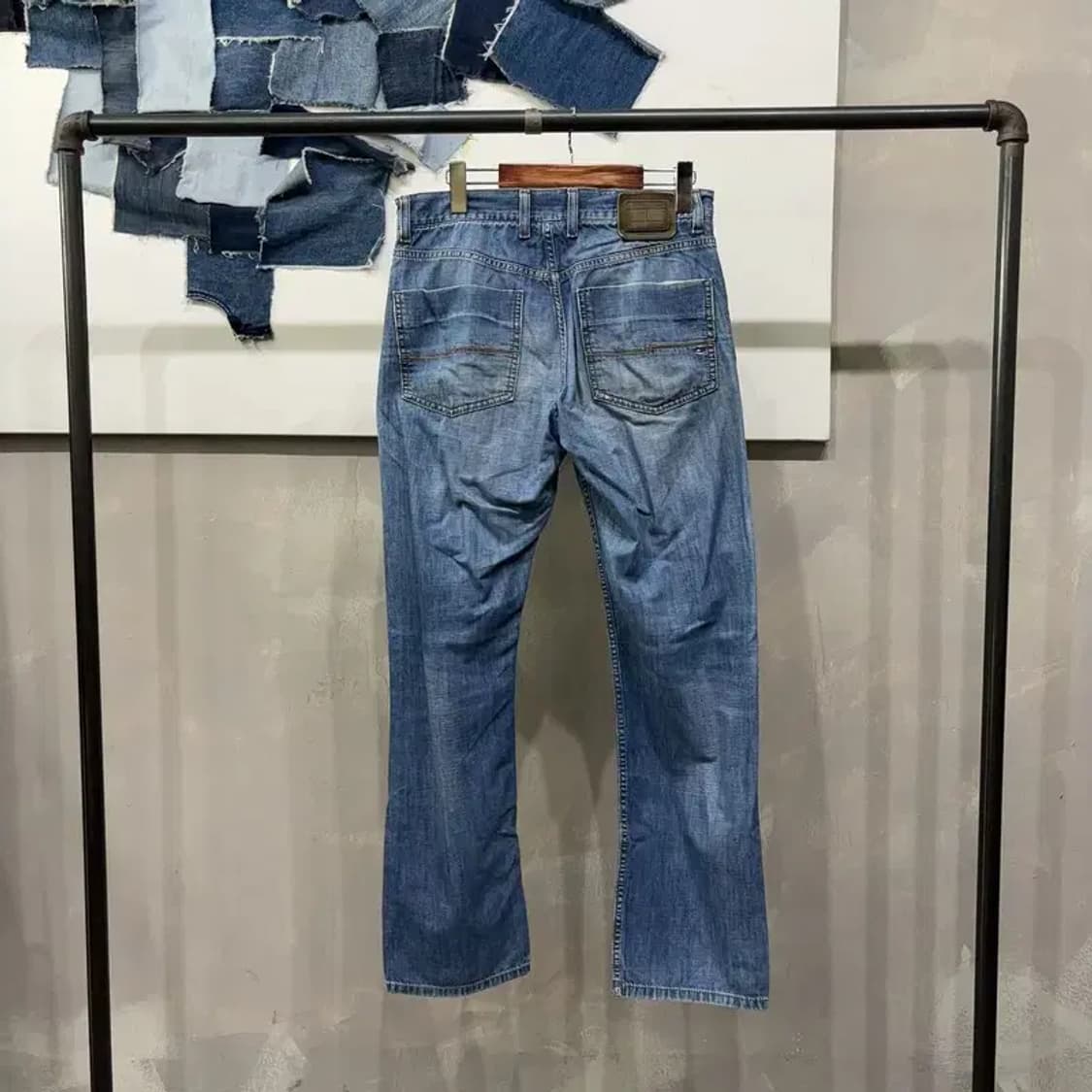 (32인치) 타미힐피거 캐주얼 워싱 진청바지 데님팬츠 상품이미지5