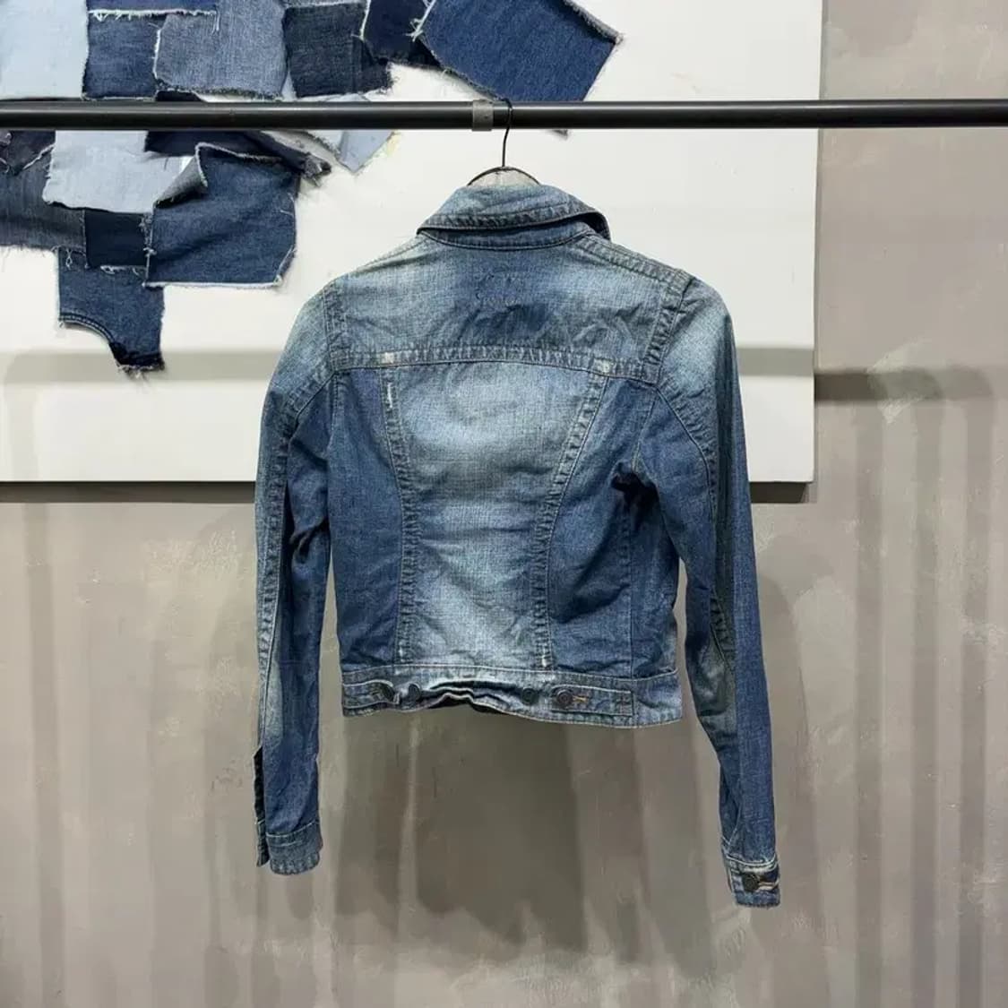 (80) 캘빈클라인 CK 여성 워싱 데님 트러커 청자켓 상품이미지4