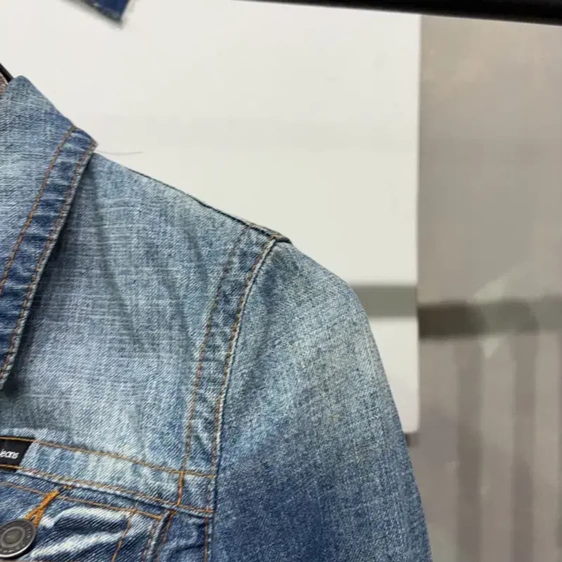 (80) 캘빈클라인 CK 여성 워싱 데님 트러커 청자켓 상품이미지6