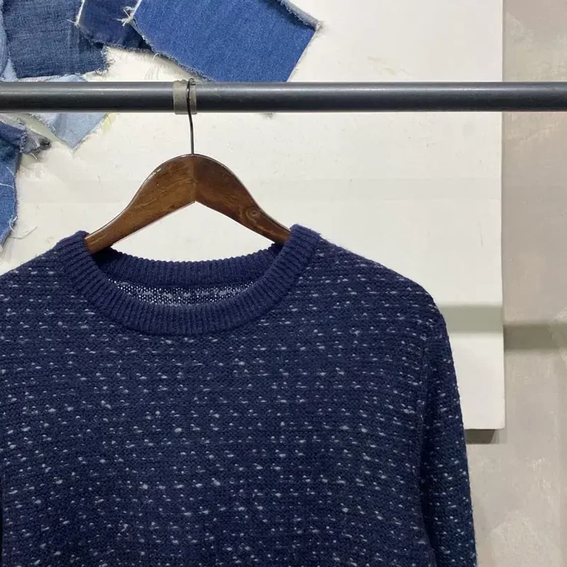 (100) 시리즈에피그램 캐주얼 클래식 울 라운드 니트 상품이미지4