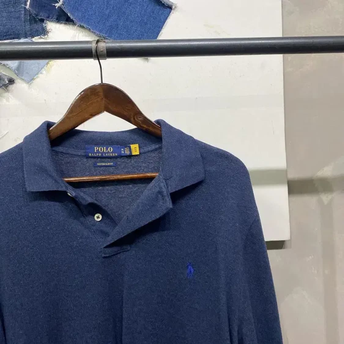 (105) 폴로 랄프로렌 캐주얼 신형 기모 자수 PK 카라 긴팔티 상품이미지3