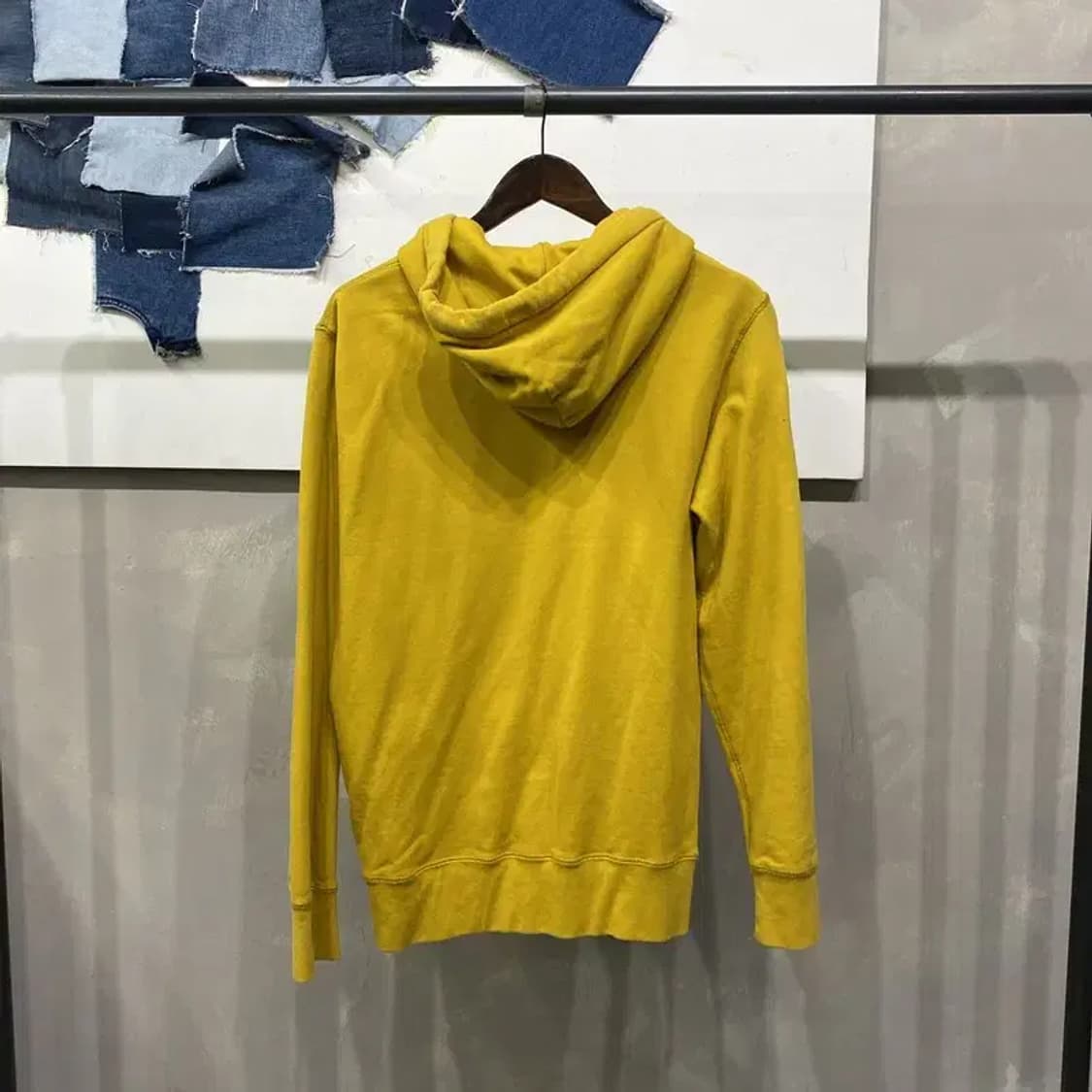 (100) 유니클로 캐주얼 옐로우 후드집업 자켓 상품이미지4