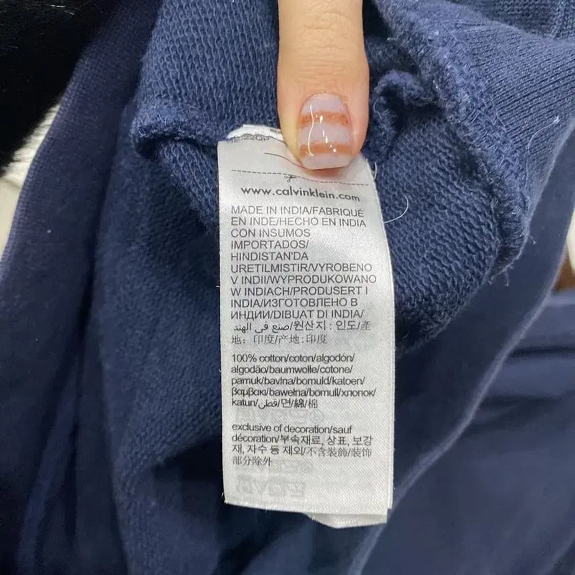 (95) 캘빈클라인 CK 캐주얼 릴렉스드핏 자수 후드티 상품이미지6