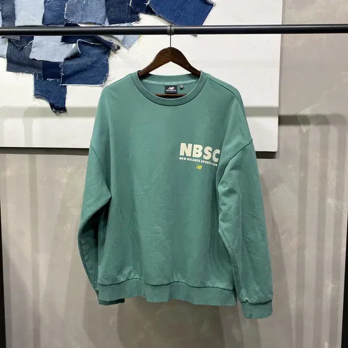 (105) 뉴발란스 캐주얼 백프린팅 맨투맨 긴팔 티 상품이미지1