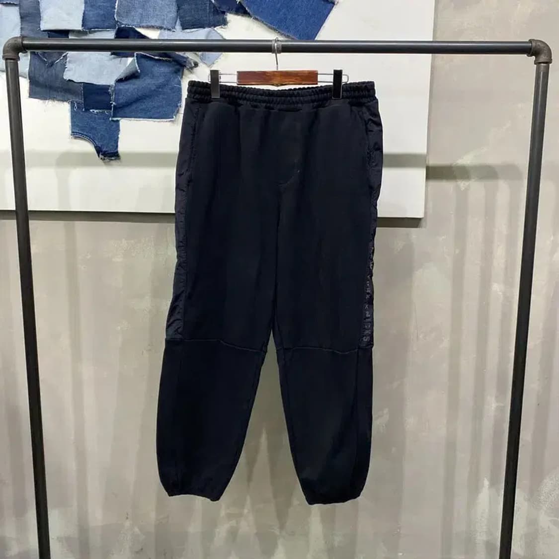 (34~36인치) NBA 뉴욕닉스 캐주얼 밴딩 조거팬츠 운동바지 상품이미지1