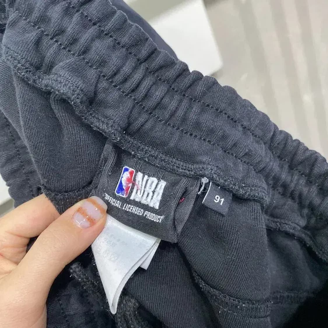 (34~36인치) NBA 뉴욕닉스 캐주얼 밴딩 조거팬츠 운동바지 상품이미지5