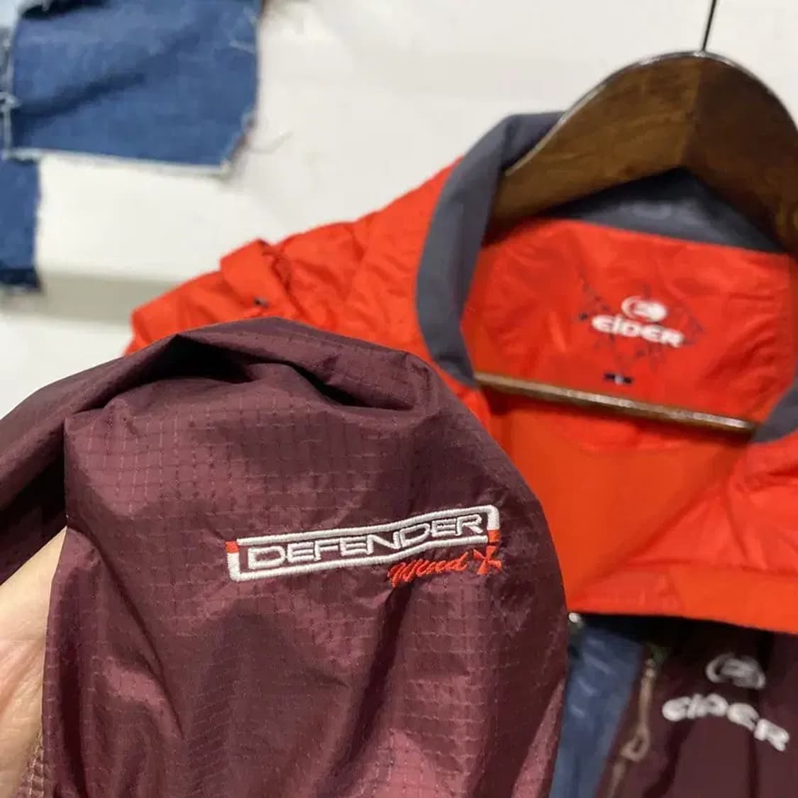 (100) 아이더 등산 아웃도어 디펜더 후드 바람막이 자켓 상품이미지5