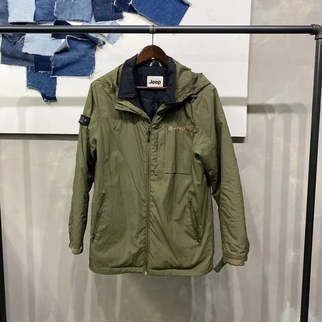 (95) 지프 캐주얼 후드 패디드 바람막이 자켓 상품이미지1
