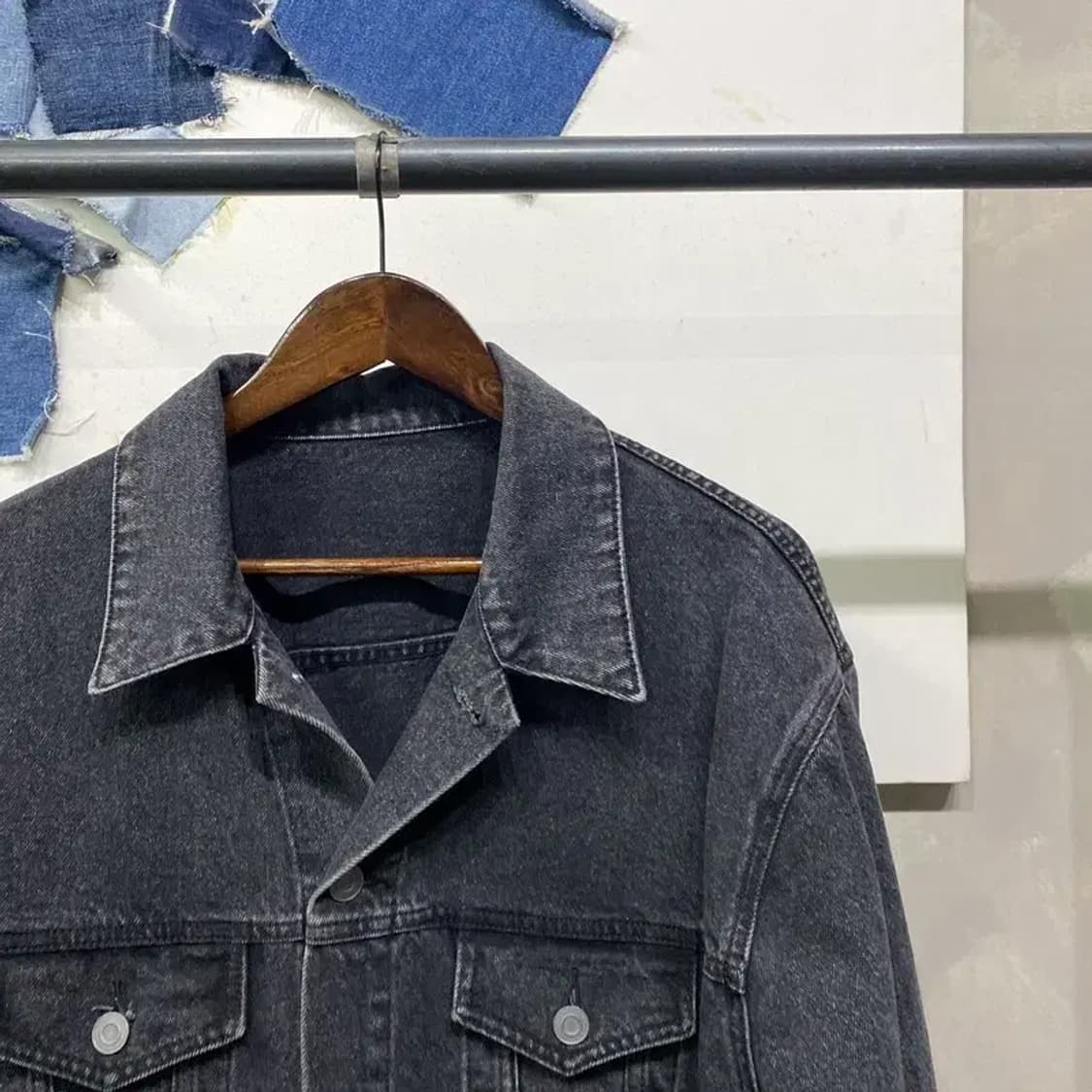 (110) 인스턴트데님 캐주얼 흑청데님 트러커 청자켓 상품이미지3