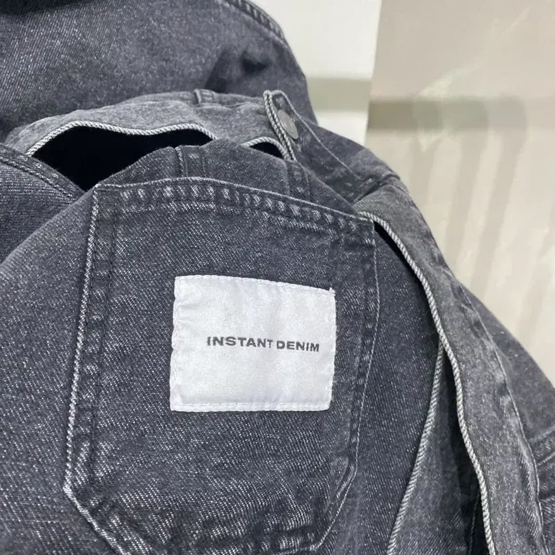 (110) 인스턴트데님 캐주얼 흑청데님 트러커 청자켓 상품이미지5